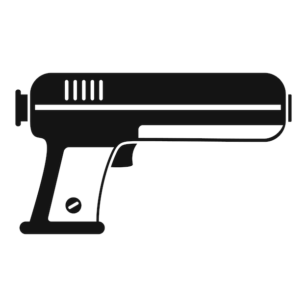 Icône de pistolet à eau jouet illustration simple de l'icône vectorielle de pistolet à eau jouet pour la conception de sites Web isolée sur fond blanc