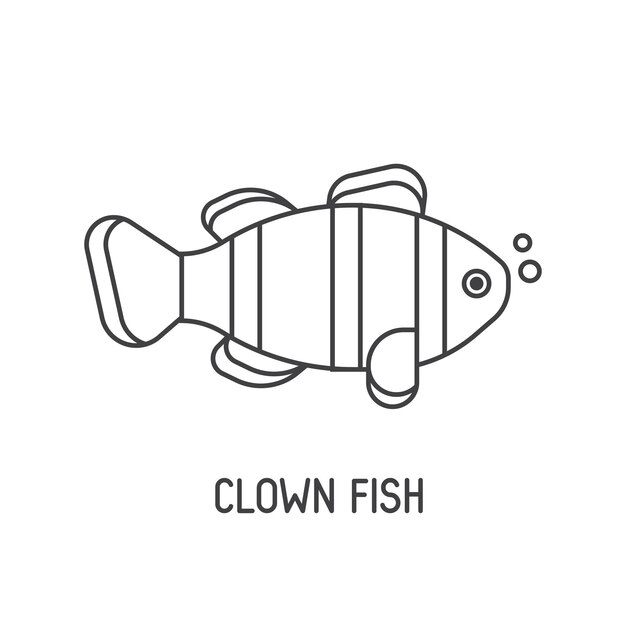 Icône de poisson clown