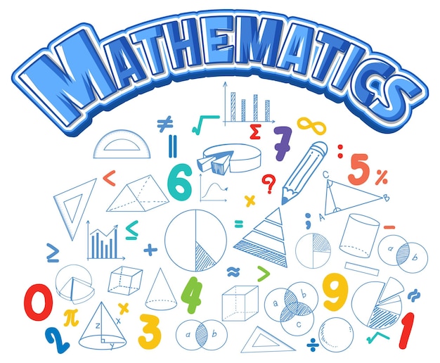 Vecteur icône de police mathématique avec formule