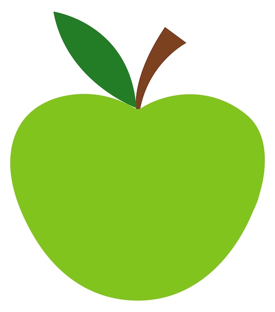 Icône de pomme verte Symbole du jour de l'enseignant Signe de fruit