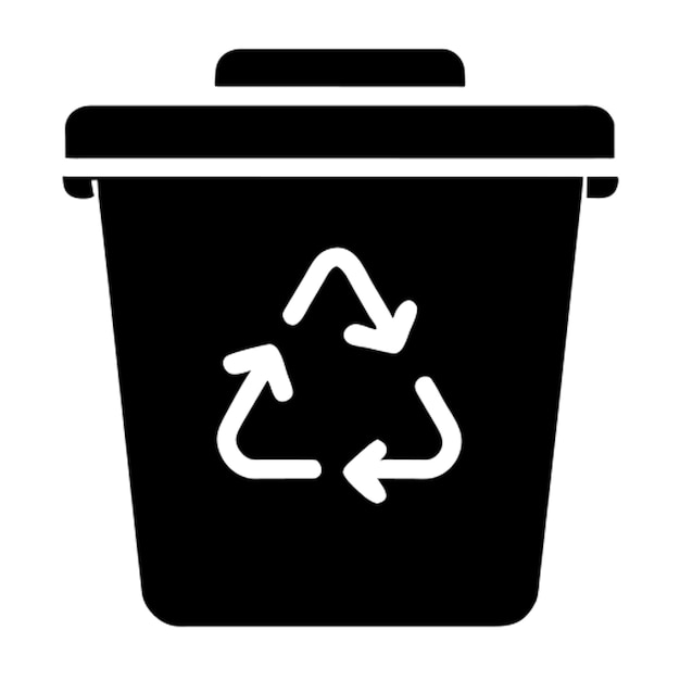 une icône d'une poubelle de recyclage pour représenter des pratiques respectueuses de l'environnement