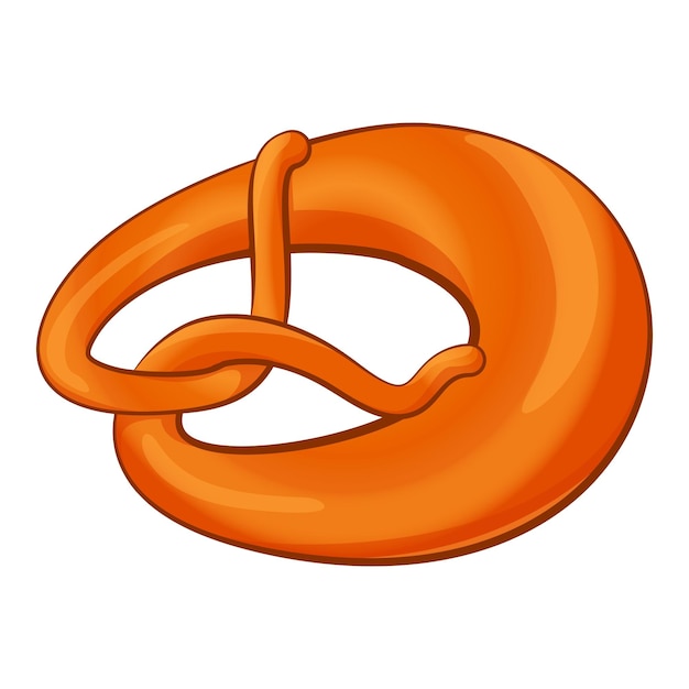 Vecteur icône de pretzel icône vectorielle de pretzel isolée sur fond blanc pour la conception de sites web