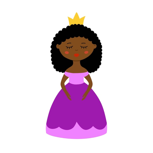 Vecteur l'icône de la princesse est une illustration de clip art vectoriel isolé.