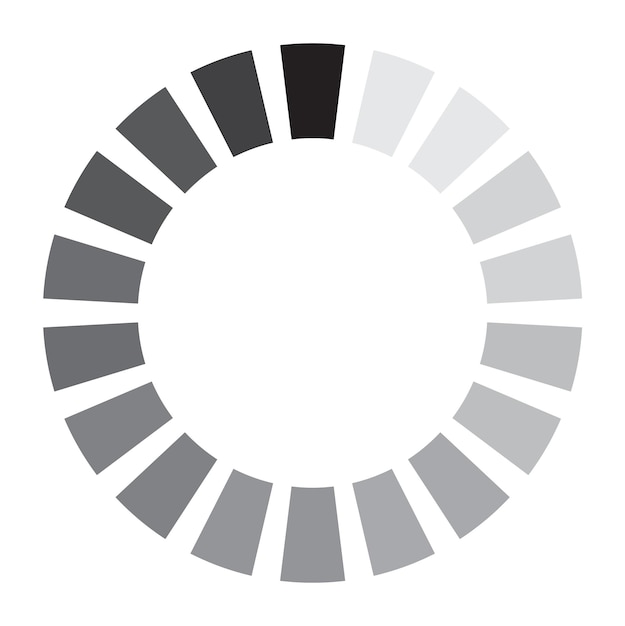 Icône de progression ronde. Symbole de chargement. Télécharger signe