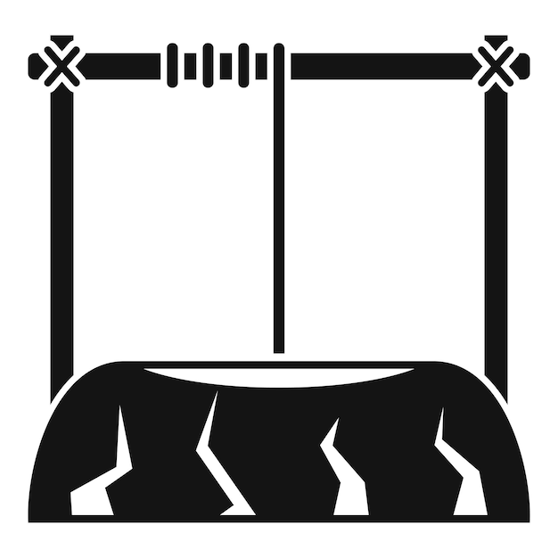 Vecteur icône de puits d'eau du désert illustration simple de l'icône de vecteur de puits d'eau du désert pour la conception de sites web isolée sur fond blanc