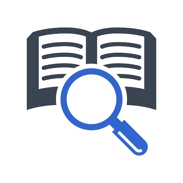 Icône de recherche de livre