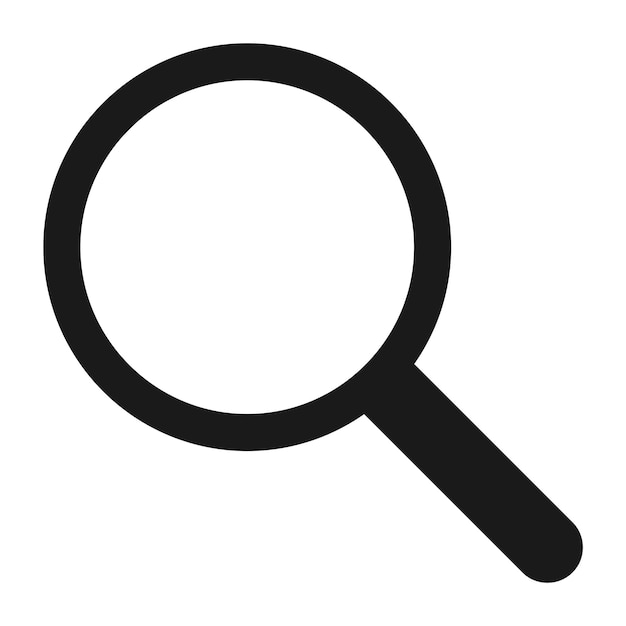Vecteur icône de recherche. symbole de la loupe. icône de contour
