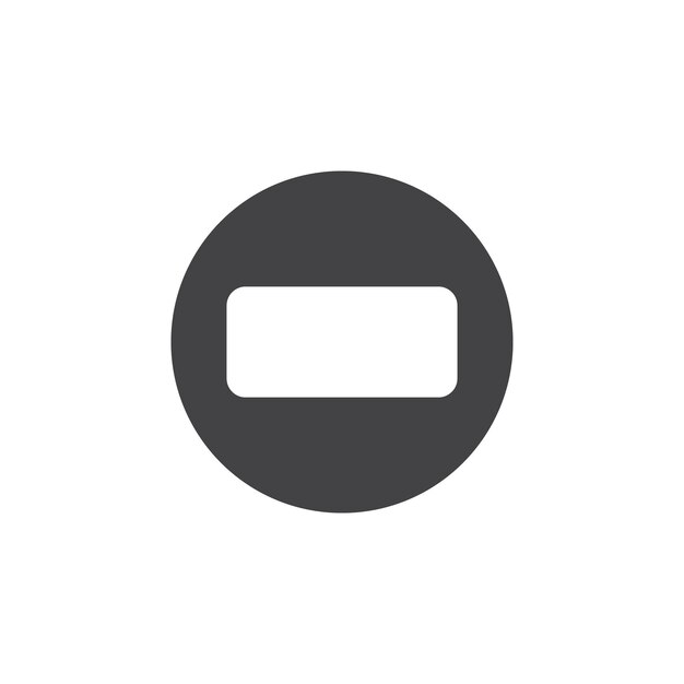 Icône de rectangle Marque de symbole dans le style rempli