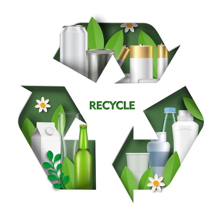 Vecteur icône de recyclage des déchets vecteur symbole de réutilisation des ordures