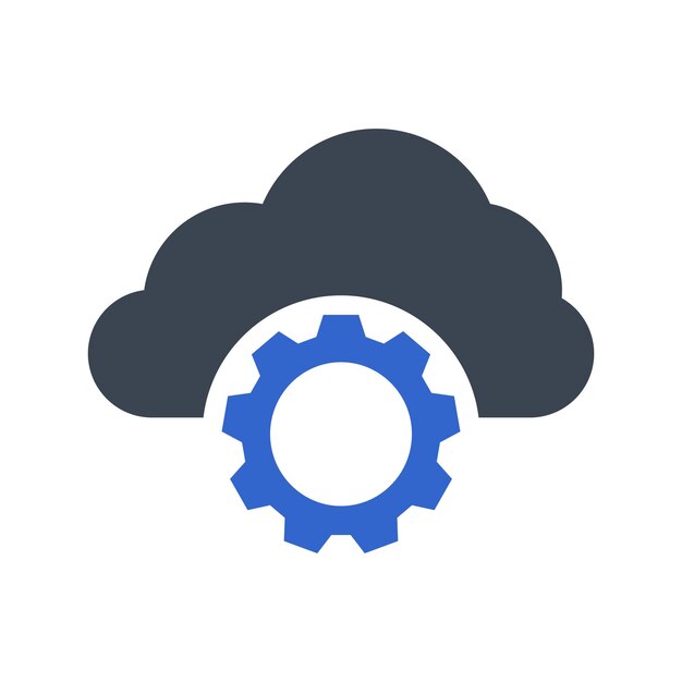 Icône de réglage du nuage