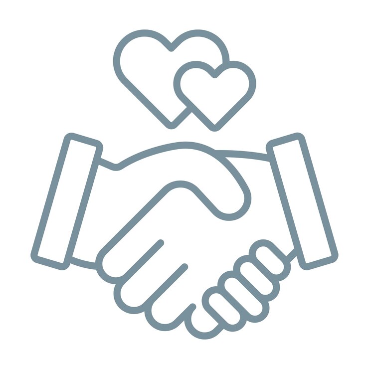 Vecteur icône de relation