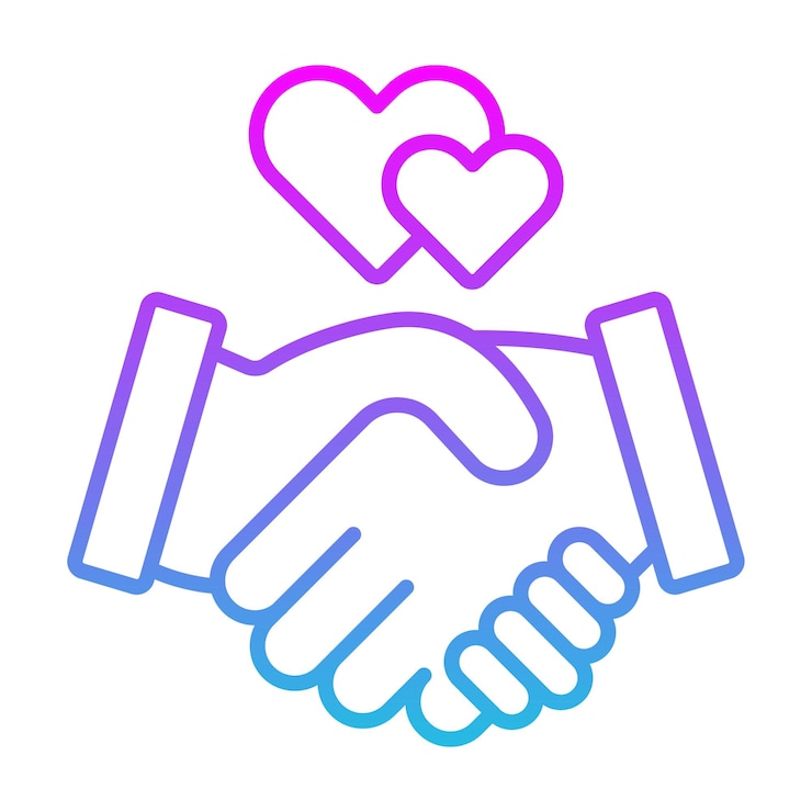 Vecteur icône de relation