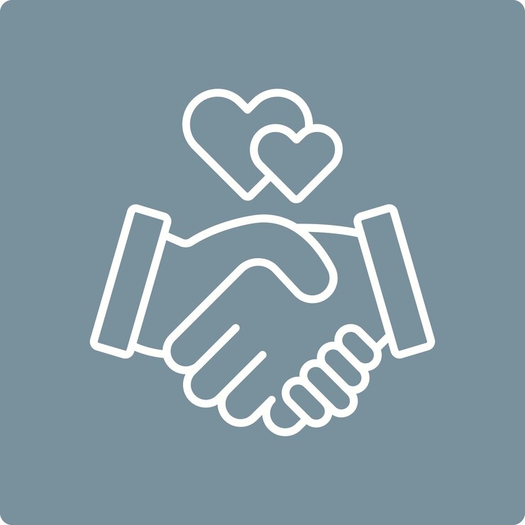 Vecteur icône de relation