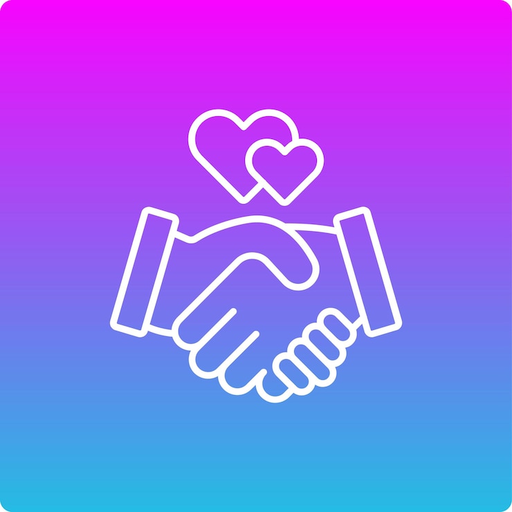 Vecteur icône de relation