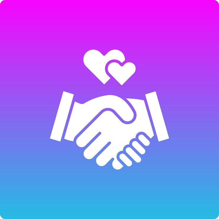 Vecteur icône de relation