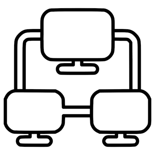 Icône de réseau informatique