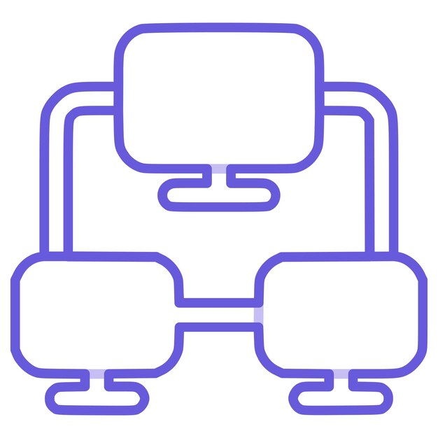 Icône de réseau informatique