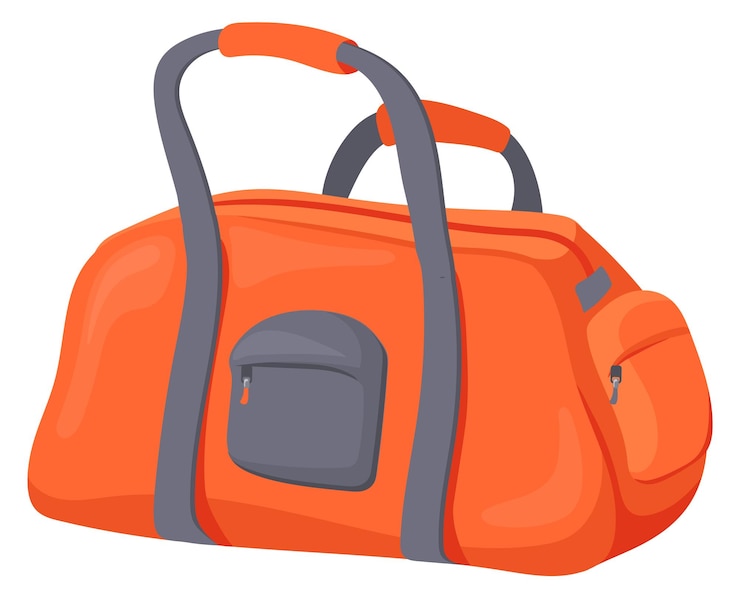 Vecteur icône de sac de voyage bagages de voyage de vacances de dessin animé
