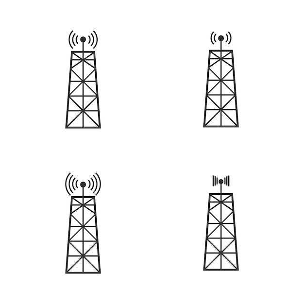 Vecteur icône sans fil signal connexion internet radar cible objectif