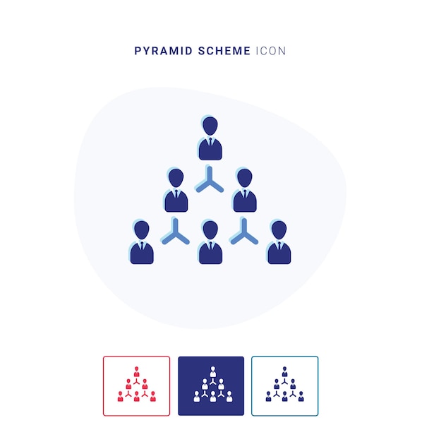 Vecteur icône de schéma pyramidal