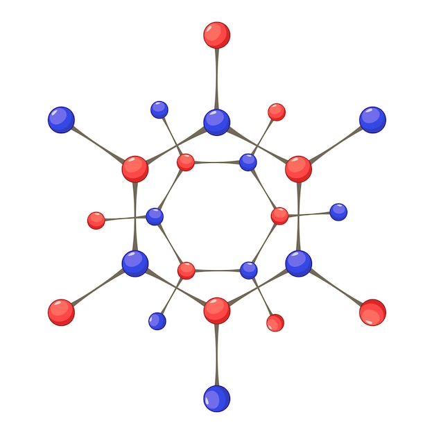 Vecteur icône de la science de la chimie illustration de dessin animé de l'icône de vecteur de la science de la chimie pour le web