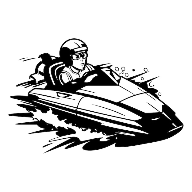 Vecteur icône de scooter nautique illustration vectorielle d'un scooter nauttique