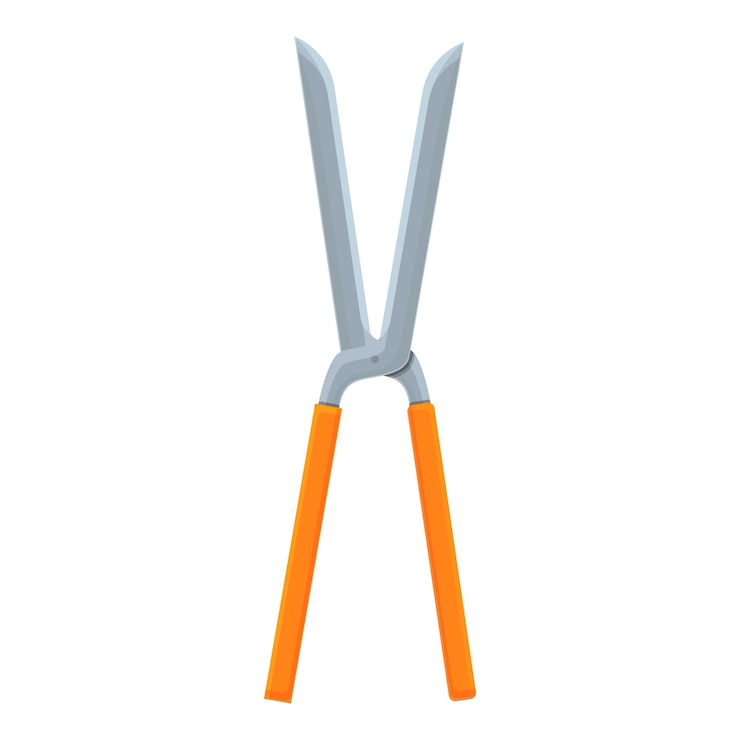 Vecteur icône de secateurs longs icône vectorielle de sécateurs longs pour la conception de sites web isolée sur fond blanc
