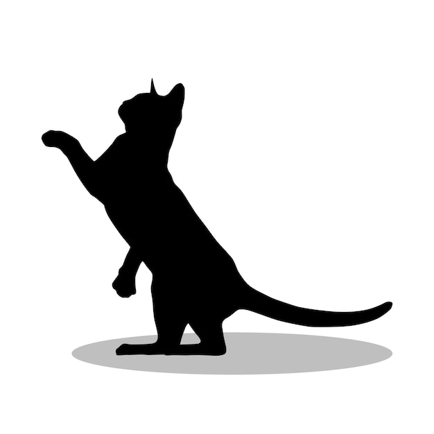 L'icône de la silhouette du chat du Bengale