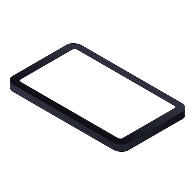 Icône de smartphone moderne Isométrique de l'icône vectorielle de smartphone moderne pour la conception web isolée sur un fond blanc