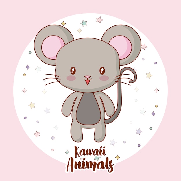 icône de la souris kawaii