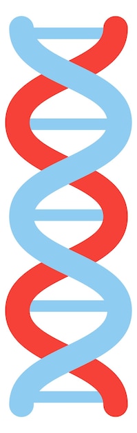 Icône De Spirale D'adn Symbole De Microbiologie Recherche Sur Le Génome Isolée Sur Fond Blanc