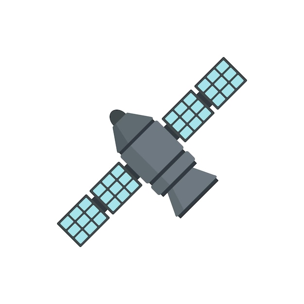 Icône De La Station Spatiale D'astronomie Illustration Plate De L'icône Vectorielle De La Station Spatiale D'astronomie Pour La Conception De Sites Web