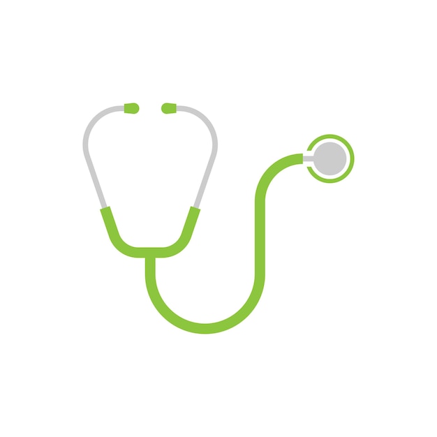 Vecteur icône de stéthoscope dans un style plat illustration vectorielle de diagnostic cardiaque sur fond isolé concept d'entreprise de signe de médecine