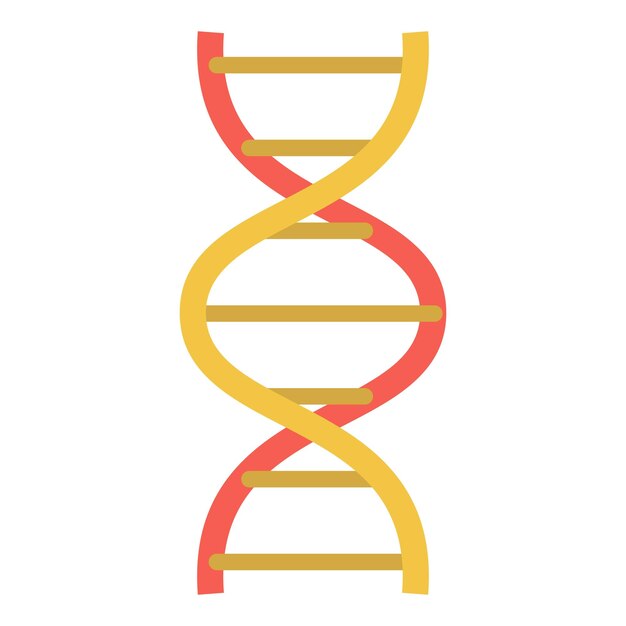 Icône de structure d'adn de laboratoire Illustration plate de l'icône vectorielle de structure d'adn de laboratoire pour la conception de sites Web