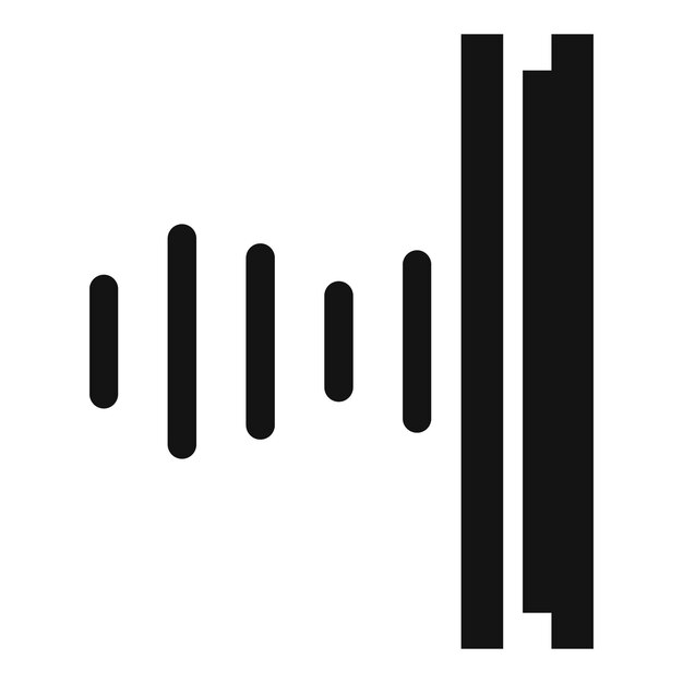 Icône de studio d'insonorisation Illustration simple de l'icône vectorielle de studio d'insonorisation pour la conception de sites Web isolée sur fond blanc