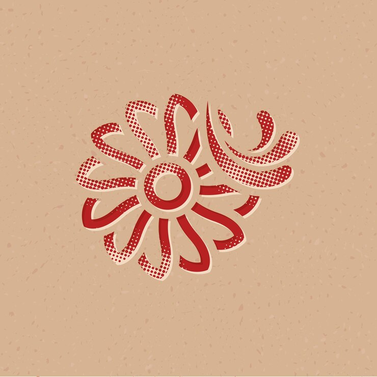 Vecteur icône de style demi-teinte de turbine à eau avec illustration vectorielle de fond grunge