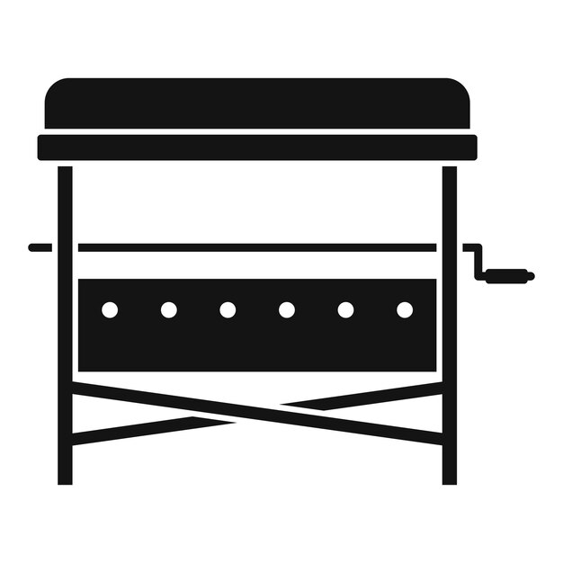 Icône de support de cour de barbecue Illustration simple de l'icône vectorielle de support de cour de barbecue pour la conception de sites Web isolée sur fond blanc