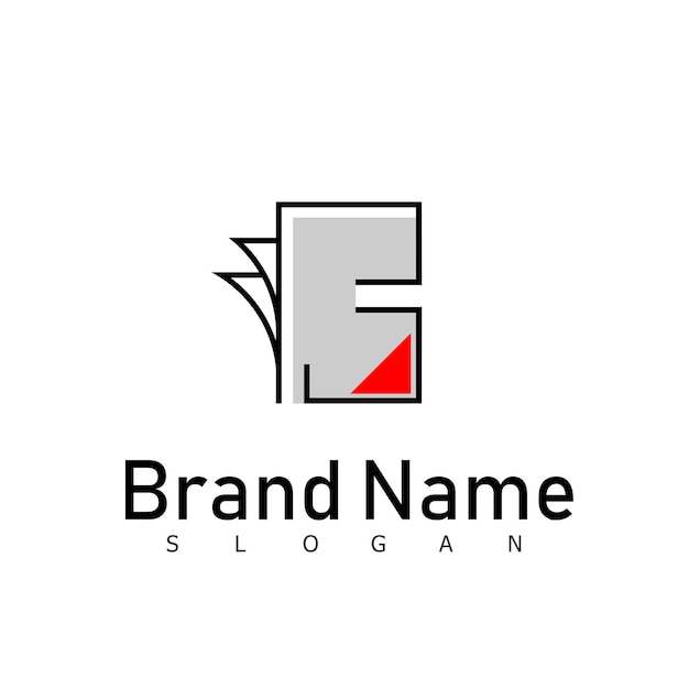 Vecteur icône de symbole livre logo design