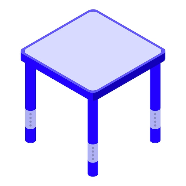 Icône de table de chambre Isométrique de l'icône de vecteur de table de chambre pour la conception de sites Web isolée sur fond blanc