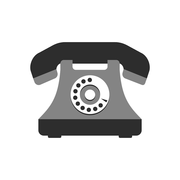 Icône De Téléphone Plat Illustration Vectorielle Isolée