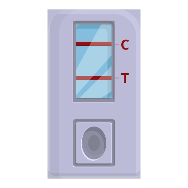 Vecteur icône de test sanguin express dessin animé et plat de l'icône vectorielle de test sanguin express pour la conception de sites web isolée sur fond blanc