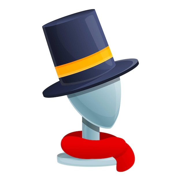 Vecteur icône de tête de chapeau de vestiaire icône vectorielle de tête de chapeau de chambre isolée sur fond blanc pour la conception de sites web