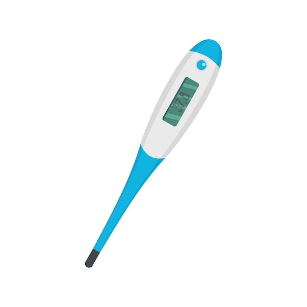 Icône De Thermomètre Numérique Illustration Plate De L'icône De Vecteur De Thermomètre Numérique Pour Le Web