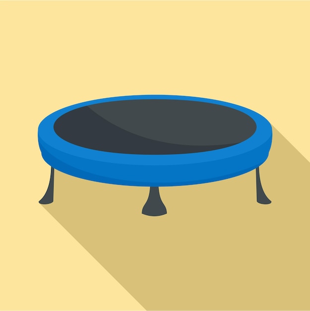 Icône de trampoline Illustration plate de l'icône vectorielle du trampoline pour la conception de sites Web
