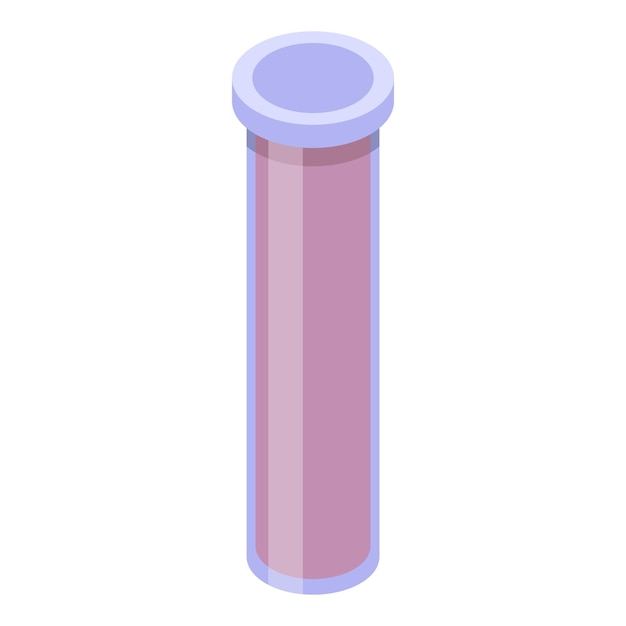 Vecteur icône de tube de cylindre isométrique de l'icône de vecteur de tube de cylindre pour la conception de sites web isolée sur fond blanc
