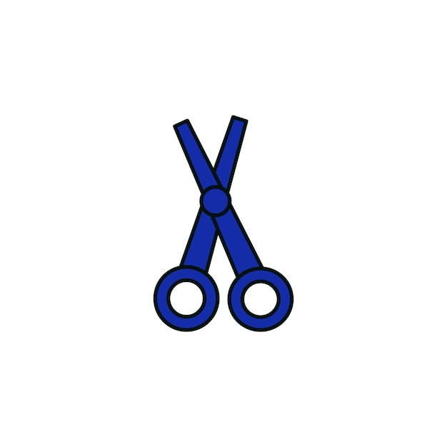 icône de type vectoriel des ciseaux de barbier