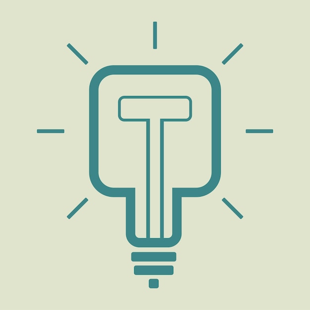 Vecteur icône unique d'ampoule carrée nouveau concept d'idée