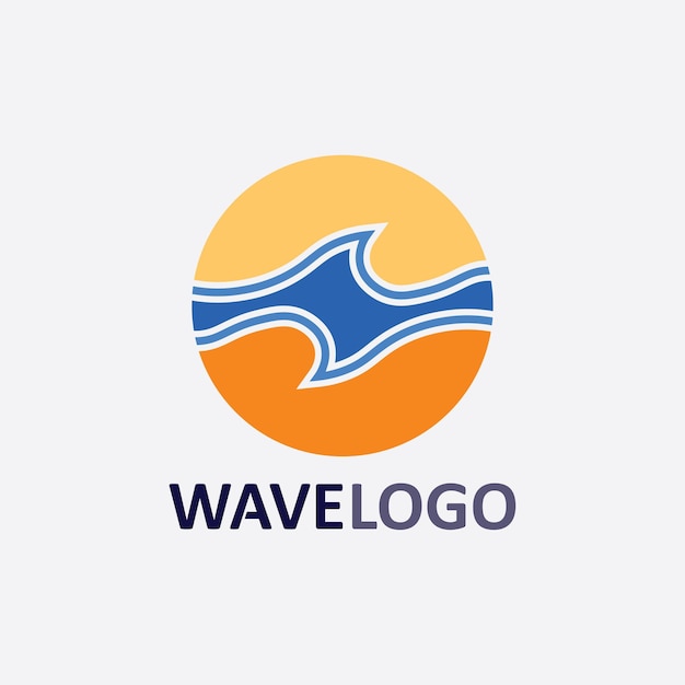 Icône De Vague Et Entreprise De Logo De Conception D'illustration Vectorielle De Goutte D'eau