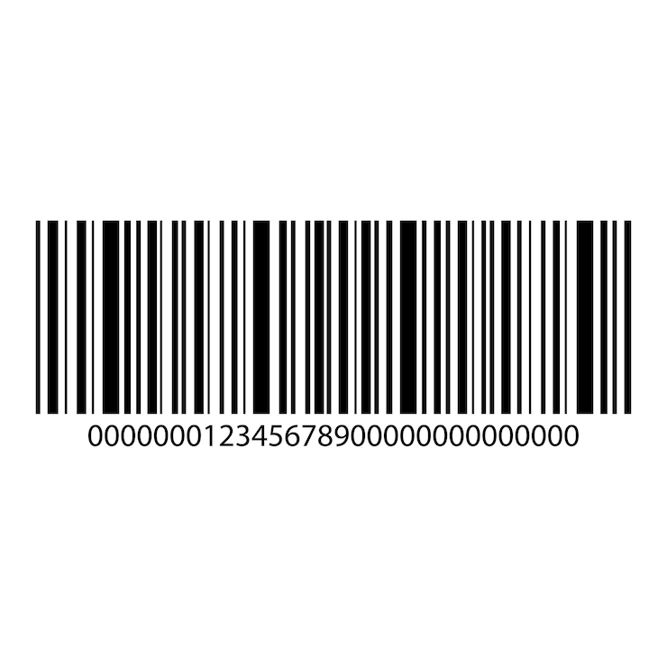 Vecteur icône de vecteur de code-barres isolé sur blanc