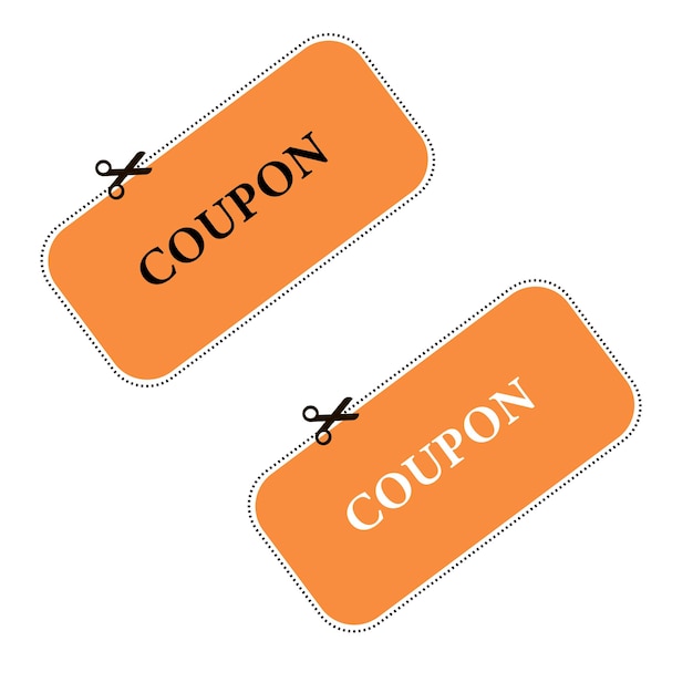 Vecteur icône de vecteur de coupon. icônes vectorielles de coupon de réduction. icônes de coupon au design plat. eps 10